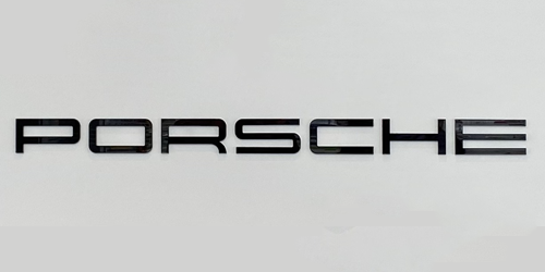 保時捷文化背景墻;公司接待墻;日合接待墻制作