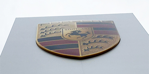 保時捷logo;汽車4S店logo;日合門頭logo制作