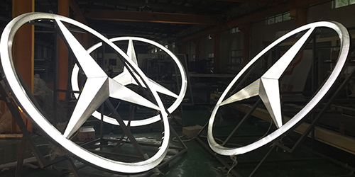 奔馳logo;車標logo；日合門頭logo制作