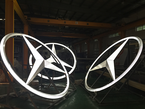 奔馳logo;車標logo；日合門頭logo制作